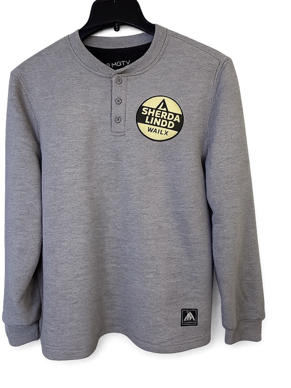 Matix Grey Men’s Henley Sweatshirt